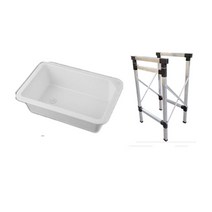 간이 캠핑 접이식 세면대 이동식 싱크대 차박 개수대, 대형개수대+스탠드 + 1개