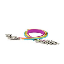 치과스카프클립 실리콘 치과 턱받이 클립 오토 클레이브 체인 냅킨 홀더 스테인레스 스틸 스카프 구강 케어, 01 5pc stainless steel, 한개옵션1