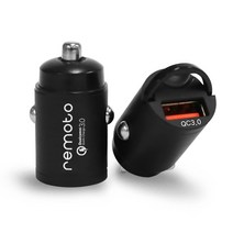 레모토 차량용 미니 초고속 충전 시거잭 완전매립형 퀄컴3.0 18W