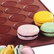 베이킹 실리콘 마카롱 48구 도안매트 1개베이킹도구 마카롱만들기 마카롱매트 마카롱도안 빵틀, 본상품