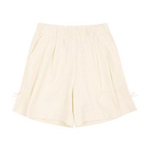 [ 빈1] BX22PT02IV 아이보리 요루지 주름 4부 팬츠