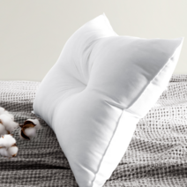 네모라인 국내생산 지퍼형 낮은 베개솜 1p, 화이트