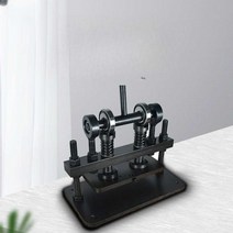 핸드프레스 가죽 수동 커팅 머신 펀칭 절단기, 신모델(압력판 직경 100MM)