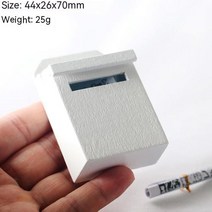 다세대우편함 우체통 메일박스 건의함 44x26x70mm 미니 하우스 사서함 나무 가구 모델 사랑스러운 공급, 01 WHITE