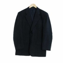 타카시마야 네이비 스트라이프 울혼방 블레이저 남자 7817