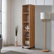 아트박스/아름이와다움이 티티 유리도어 케비넷 400, 네이비