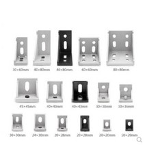 2028 3030 3060 4040 4080 20/30/40/45/60 알루미늄 프로파일 커넥터 CNC 라우터 코너 브래킷 2040 6060, 1PCS 6060 Sliver, 1개