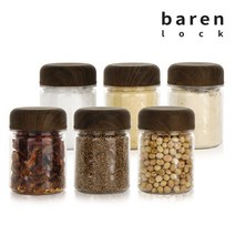 [위드] 바른락 트라이탄 양념통 180ml(소) 6P (우드 월넛)