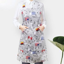 H형 텍스트 패턴 방수 앞치마 배식용 청소용 세척용 홀-2802EA, 본상품선택
