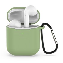 Apple AirPods 2 용 이어폰 케이스 소프트 실리콘 커버 AirPods 2 Air Pods 2 케이스 용 무선 블루투스 헤, 09 Green 2, 09 Green 2