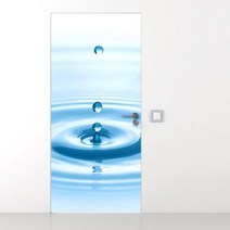 아트박스/꾸밈 gb213-떨어진다물방울이_현관문시트지, 단품