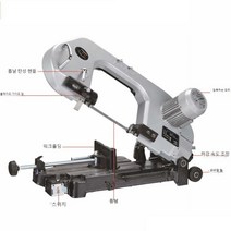 스크롤 톱 스카시 톱 조각기 띠톱 기계 실톱 목공용, DLY-18F1 띠톱 기계