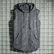 후드티 티셔츠 후드 클럽 풀오버 민소매티셔츠 남후드스포츠 판 스나시 피트니스 와이드 힙합 스트릿어깨옷