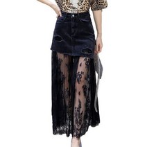 데님스커트 청치마 데님롱스커트 편한 주말 제주도 면접 첫직장 기본