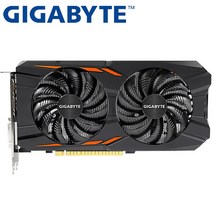 기가 바이트 그래픽 카드 오리지널 GTX 1050 TI 4GB 128Bit GDDR5 비디오 카드 nVIDIA VGA 카드 Geforce G, 한개옵션0