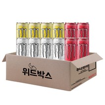 [위드박스] 몬스터 에너지 드링크 355ml 12개(울트라4+시트라4+펀치4)