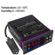 SHT2000 디지털 온도 조절기 온도 습도 제어-20 ~ 60 ° c 온도계 습도계 컨트롤러 AC 110V 220V AC 10A, Temperature Meter