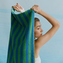 그란THE GRANN 페이스 타월 2P 풋볼 어닝 스트라이프