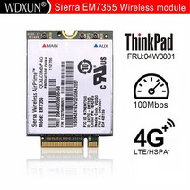 네트워크 LTE 모듈 시에라 무선 에어프라임 Em7355 퀄컴 Gobi5000 Ngff 4g Lte 레노버 X240 T440 T540 W540 Fru:04w3801 모뎀