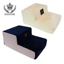 싼 애완견소파계단 간편 강아지계단 저렴 이쁜 2단, 62451: 네이비