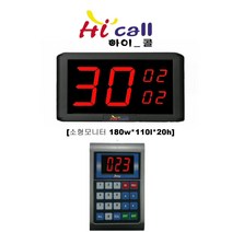 비대면호출기/비대면/HIC630/소형모니터/순번대기시리즈/번호표/하이콜/무선호출벨/제이엠코리아/식당벨/번호호출기/병원벨/요양원/무선벨/차임벨/띵동벨/하이콜벨/병원용, 소형모니터(HIC2230+630)