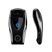 엘디에스 벤츠 BMW 아우디 특이한 USB 충전 남사친생일선물 전기 플라즈마 터치 터보 라이터, 아우디세트, 블랙아이스