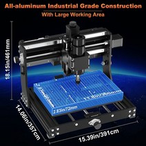 루터 절단기 목공 공구 밴드쇼 루터기 CNC 3020 플러스 최대 조각기 금속 아크릴용 500W 스핀들 우드 라우터 밀링 커팅 머신 40w 레이저, [01] no laser, [01] Without Offline
