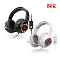 브리츠 KG50 가상 7.1채널 USB전원 마이크 조절 진동효과 RGB 게이밍 헤드셋, 화이트