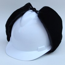 안전모 방한 귀덮개 방한용 덮개 내피 겨울용 귀도리 귀마개 용품 하이바 안전모용 1, 하얀