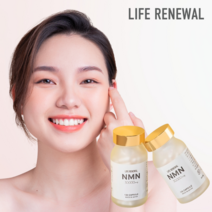 라이프리뉴얼 일본산 NMN 30000mg 고순도100% 250mgX120캡슐 NAD+(원산지:일본), 1병, 120정