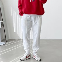 빠델(간빠레) 남자 양면 후리스 절개 밴딩 조거팬츠