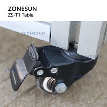 ZONESUN 테이블 탁상 충전 라벨링 기계 범용 휠 70*70cm A3 스틸 알루미늄 합금 ZS-T1