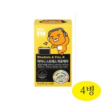 마이니 스트레스케어비 홍경천 활력 에너지 비타민 B1 B2 B12 나이아신 엽산 비오틴 스트레스 피로 비타민영양제 건강기능식품 일동제약, 4병, 60정