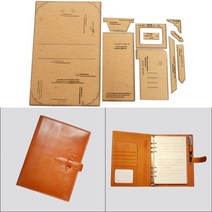 DIY 크래프트 종이 템플릿 새로운 패션 A5 느슨한 잎 메모장 가죽 공예 패턴 DIY 스텐실 바느질 패턴 17.5cm * 24cm 1 세트, 보여진 바와 같이, 1개