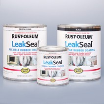 [Rust-Oleum] 러스트올럼 릭씰 페인트 / 방수고무코팅 / 누수방지 / 녹방지 / 습기차단 /컬러 용량 옵션/Stops Rust/ LeakSeal Brush / Flexible Rubber Coating /미국생산, Black(30oz)-271791, 1개