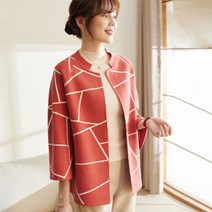 맘마롱 엄마옷 봄 엘레강스 마담 카라넥 니트 아우터 니트 가디건 40 50대 중년의류