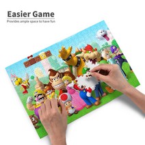 China Oem 슈퍼 마리오 300조각 퍼즐 지능 향상 완구 스트레스 해소 도안 아침 교육, 80개, 공통색