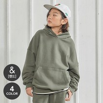 인디고키즈 [빠른배송+2021겨울신상] 세련된 오버 핏감의 기모 후디! 가면트 워싱소재로 터치감이 붇럽고 축율을 최소화한 앤드 오버핏 기모 후드맨투맨 IKMH21T1E