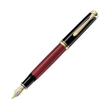 일본발송 PELIKAN M800 펠리칸 EF 파인 포인트 수베렌 레드 스트라이프 석션 타입, EF 極細字_Fountain Pen, EF 極細字_Fountain Pen