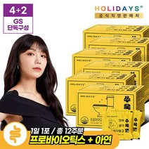 [4+2] 홀리데이즈 매일 상쾌한 쾌변 쑤욱변 14포 x 6박스, 6개, 단품, 11.2g
