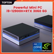 히어로박스 미니 PC 데스크탑 미니 게임 PC i9 12900H NVIDIA RTX 3060 Thunderbolt 4 2 * DDR4 NVMe 데스, 03 i7-12700H GTX1060 4G_02 AU, 08 64GB DDR4 2TB NVMe