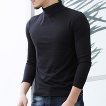 라네르 남성 기모 목폴라 티셔츠 스포츠 짐웨어