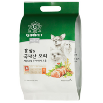 지니펫 더 홀리스틱 홍삼&국내산 오리 강아지사료, 1개, 1.2kg