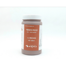 도자기 유약 색화장토 / 세라파크, 3리터, 갈색
