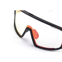 [WTD] 데이브레이크 에어 미러 변색 자전거 선글라스 고글 빅렌즈, 그레이 화이트_클리어스모크 (에어X)