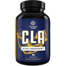 CLA 다이어트 체중 감량 알약 여성과 남성을위한 순수 공액 리놀레산과 홍화 기름 지방 버너 + 보충제 최고의 식욕 에너지 부스트 빠른 손실, 90개 (1팩)