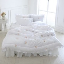 올리비아데코 아리엘 자수 60수 아사 차렵이불 Q