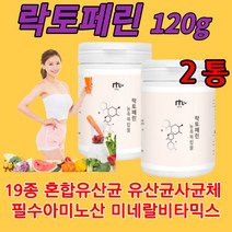 고순도 락토페린 농축 복합물 120gX2통 분리 유단백 모로 오렌지 유산균 사균체 락토페린 복합분말 프랑스산 락토페린 초유 단백질 자몽 레몬밤 그린커피빈 와일드 망고 혼합 유산균, 2통 X 120g