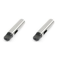 저렴한 2X Lathe Tool MT2 To MT3 Taper Adapter Reducing Drill Sleeve 113Mm Long, 01 Silver Tone Black