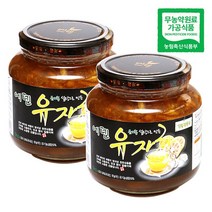 에덴 고흥유자차(유기설탕) (1kg x 2병) 유자청, 2병, 1kg